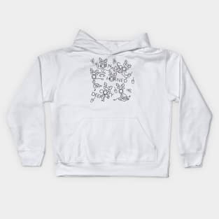 Cool deer and moose Kids Hoodie